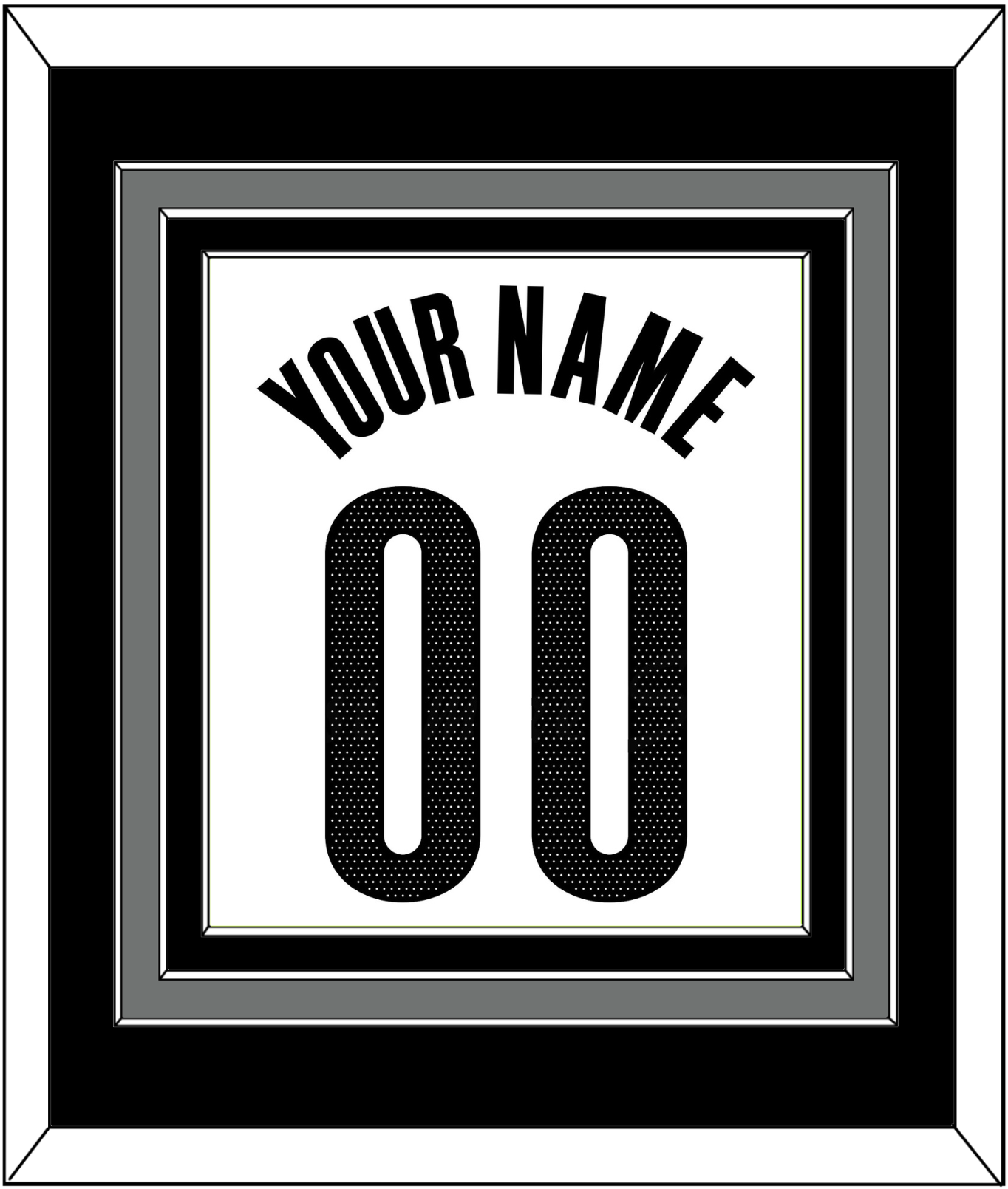 Brooklyn Name & Number - White Association - Premier Tier 2