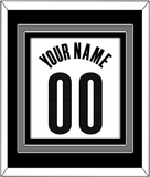 Brooklyn Name & Number - White Association - Triple Mat 2