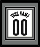 Brooklyn Name & Number - White Association - Triple Mat 3