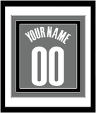 Brooklyn Name & Number - Charcoal Statement - Triple Mat 1