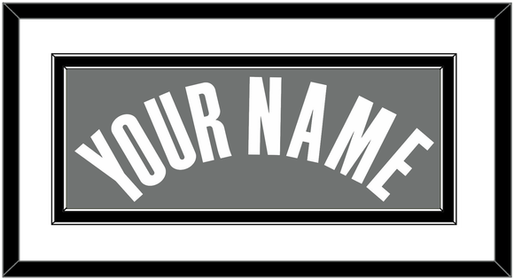 Brooklyn Name - Charcoal Statement - Double Mat 1
