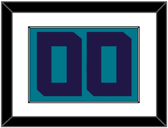 Charlotte Number - Teal Icon (2014-2020) - Single Mat 1