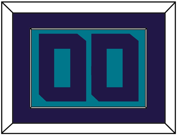 Charlotte Number - Teal Icon (2014-2020) - Single Mat 2