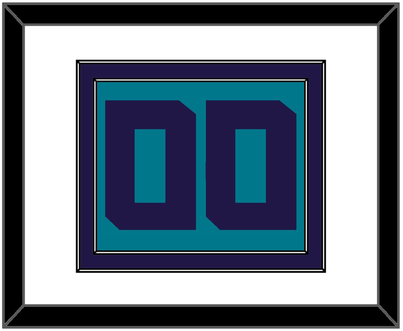 Charlotte Number - Teal Icon (2014-2020) - Signature Tier 1