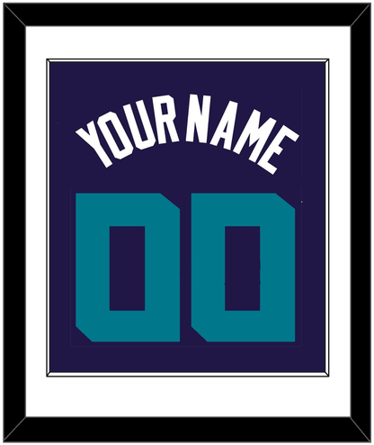 Charlotte Name & Number - Purple Statement - Essential Tier 1