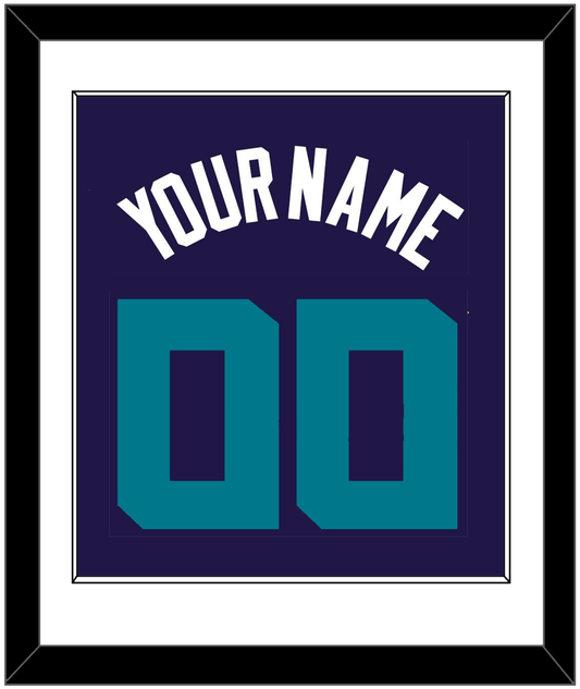 Charlotte Name & Number - Purple Statement - Essential Tier 1