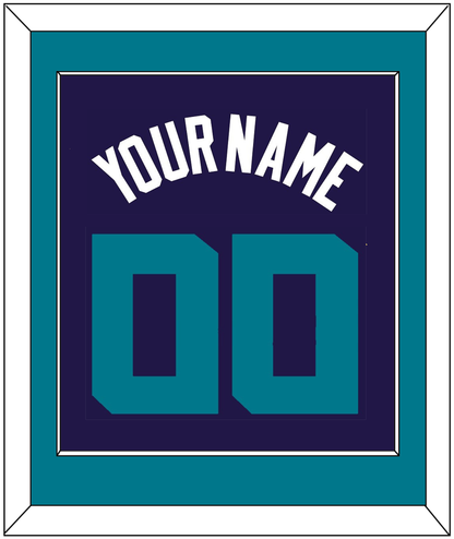 Charlotte Name & Number - Purple Statement - Essential Tier 2