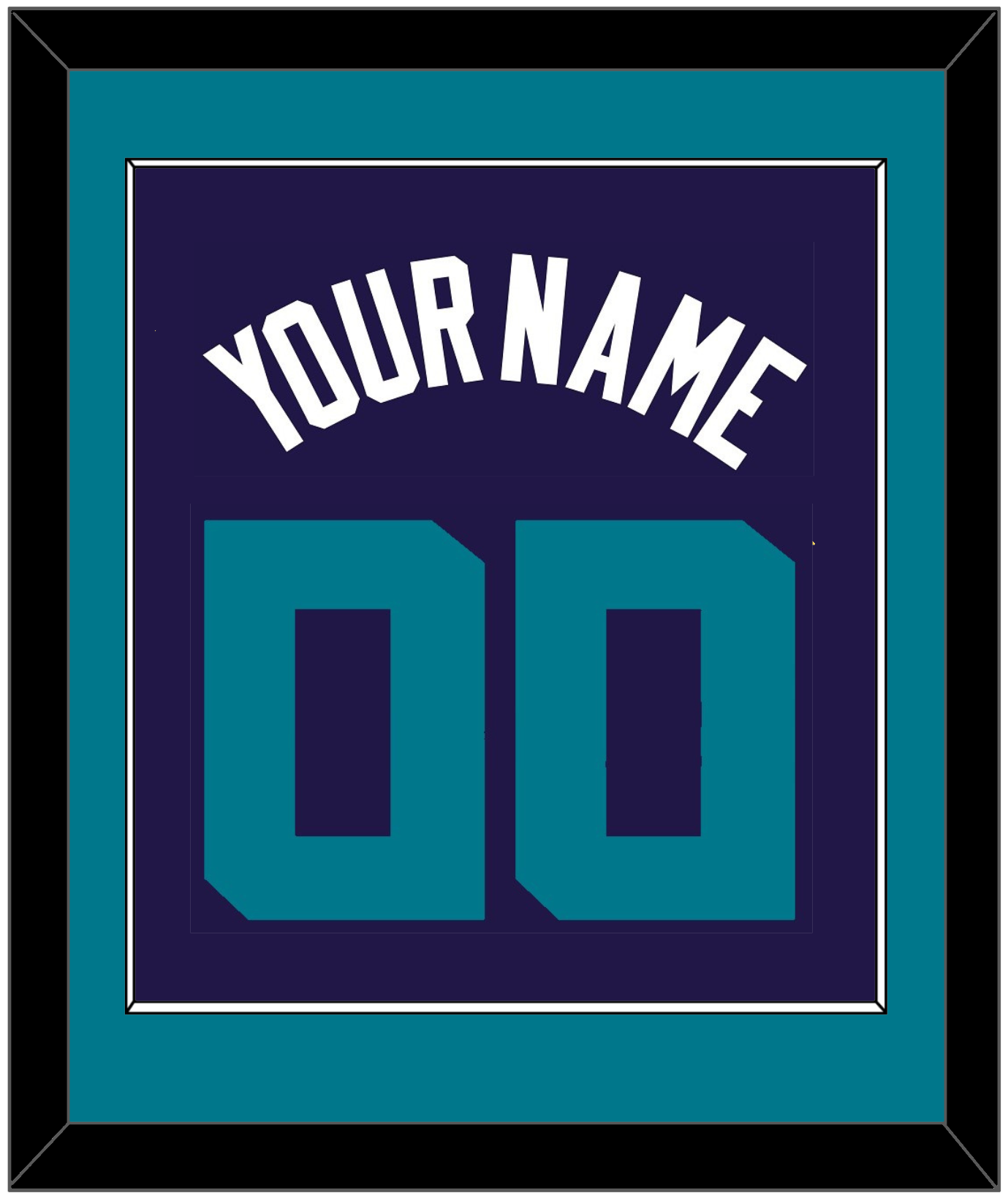 Charlotte Name & Number - Purple Statement - Essential Tier 2