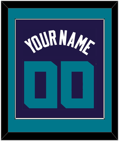 Charlotte Name & Number - Purple Statement - Essential Tier 2