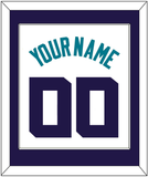 Charlotte Name & Number - White Association (2014-2020) - Single Mat 1