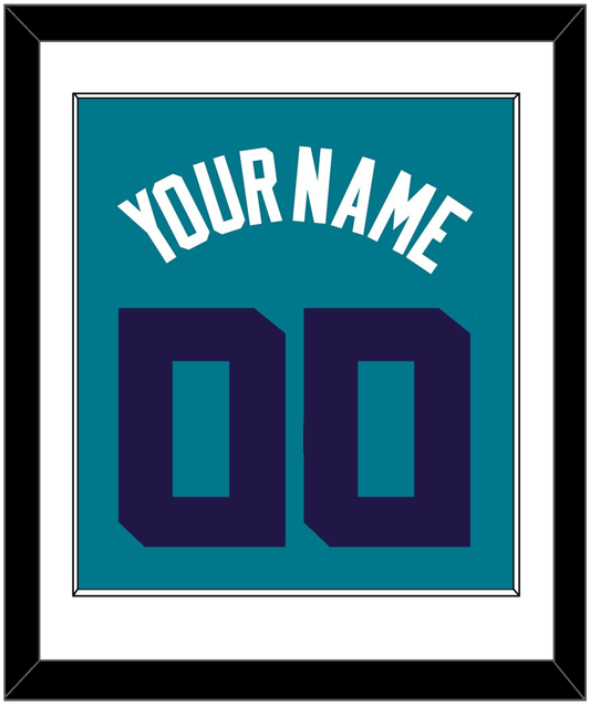 Charlotte Name & Number - Teal Icon (2014-2020) - Essential Tier 1