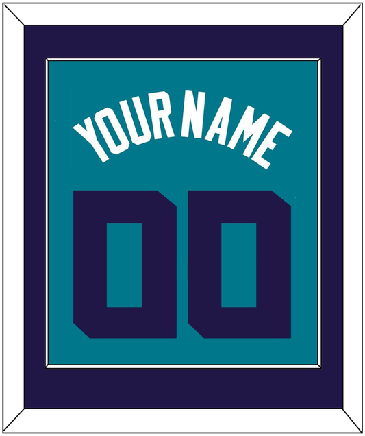 Charlotte Name & Number - Teal Icon (2014-2020) - Essential Tier 2