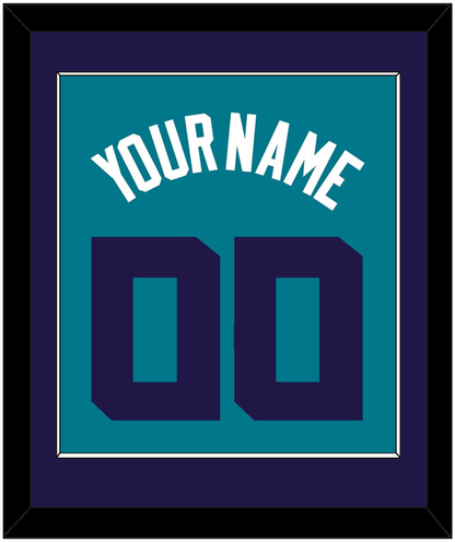 Charlotte Name & Number - Teal Icon (2014-2020) - Essential Tier 2