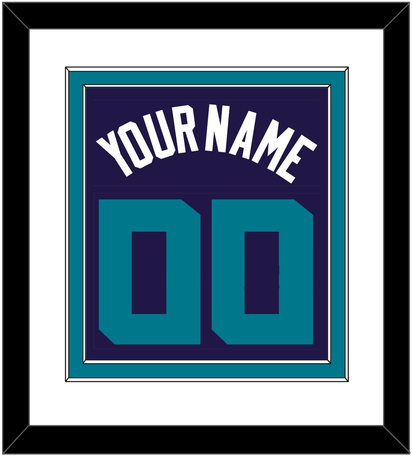 Charlotte Name & Number - Purple Statement - Signature Tier 1