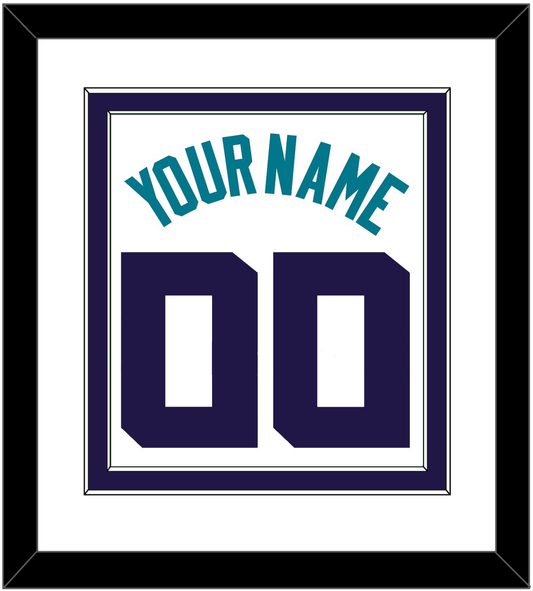 Charlotte Name & Number - White Association (2014-2020) - Signature Tier 1