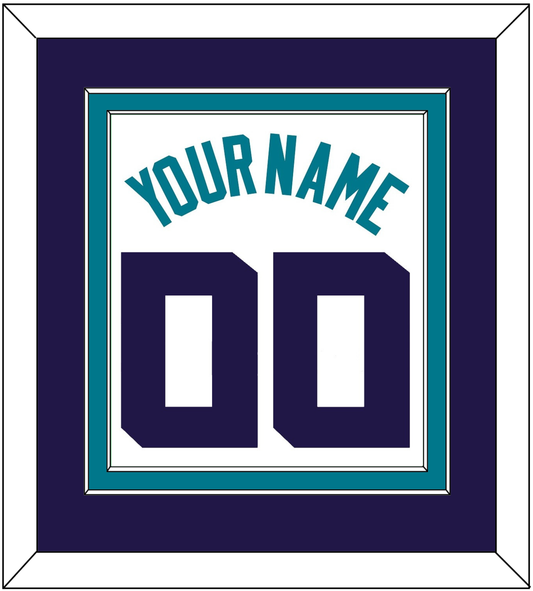 Charlotte Name & Number - White Association (2014-2020) - Signature Tier 3