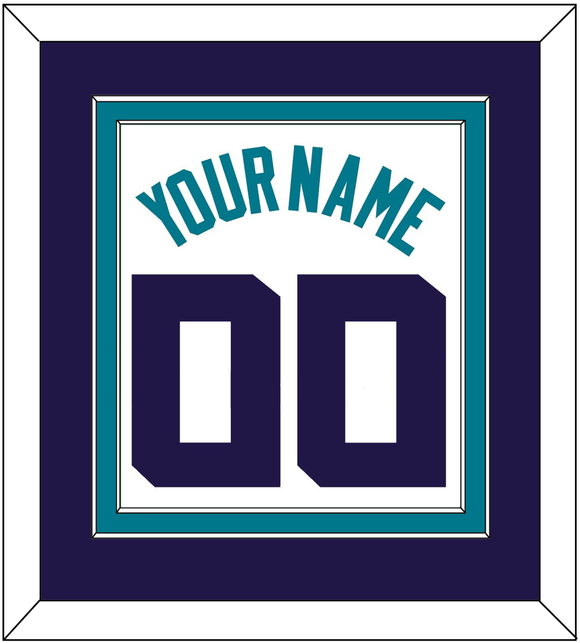 Charlotte Name & Number - White Association (2014-2020) - Double Mat 3