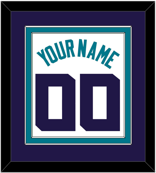 Charlotte Name & Number - White Association (2014-2020) - Signature Tier 3