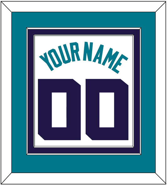 Charlotte Name & Number - White Association (2014-2020) - Signature Tier 4
