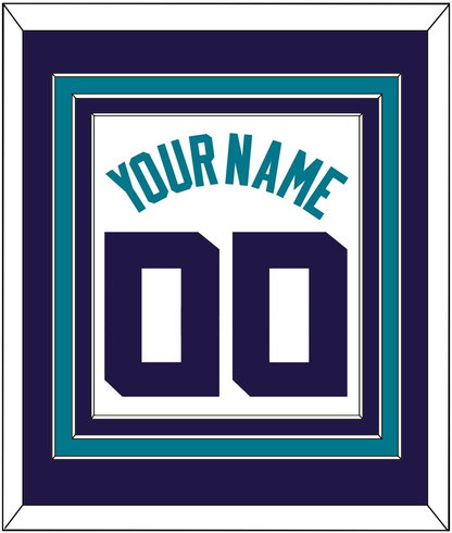 Charlotte Name & Number - White Association (2014-2020) - Premier Tier 2