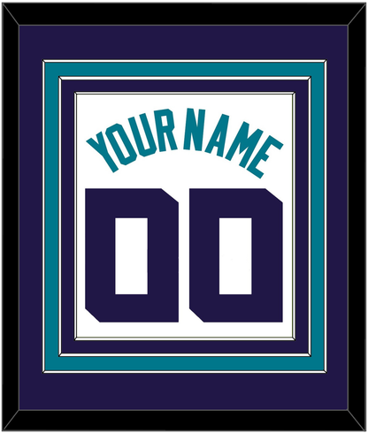 Charlotte Name & Number - White Association (2014-2020) - Premier Tier 2