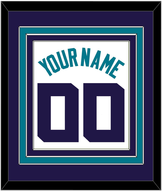 Charlotte Name & Number - White Association (2014-2020) - Premier Tier 2