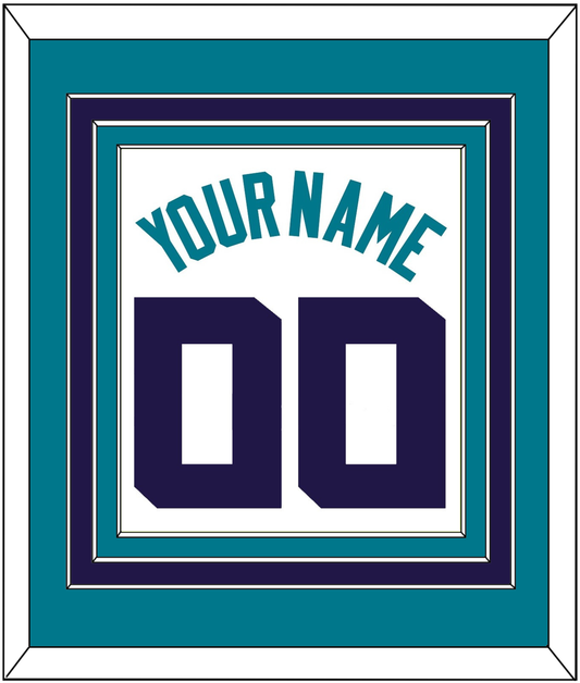 Charlotte Name & Number - White Association (2014-2020) - Premier Tier 3