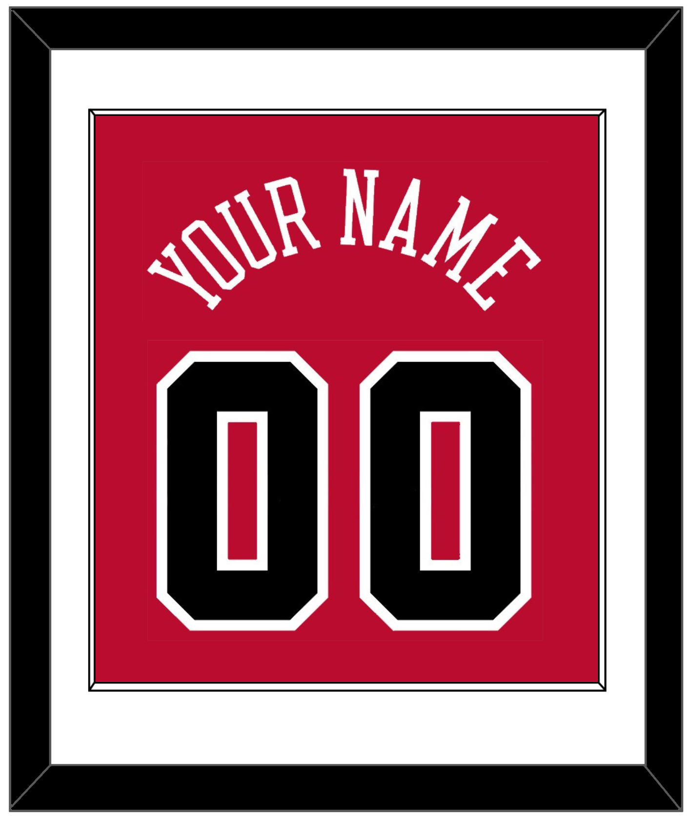 Chicago Name & Number - Red Icon - Essential Tier 1