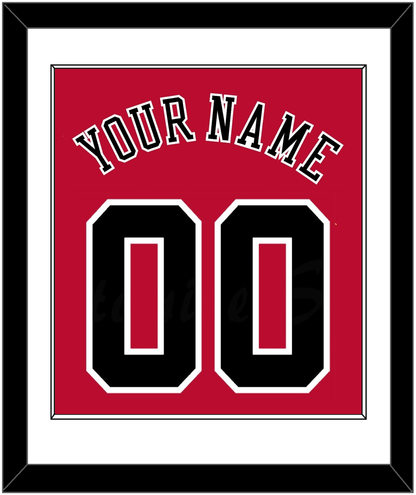 Chicago Name & Number - Road Red (1986-2017) - Essential Tier 1