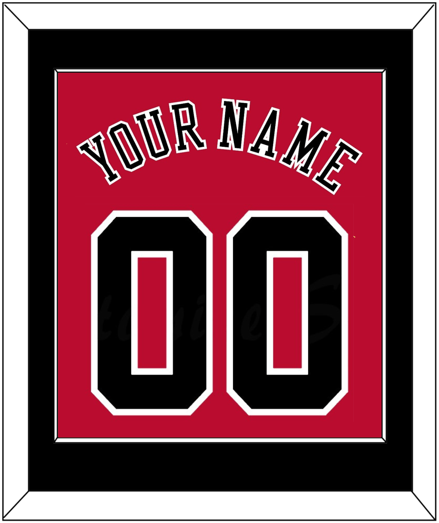 Chicago Name & Number - Road Red (1986-2017) - Essential Tier 2