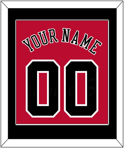 Chicago Name & Number - Road Red (1986-2017) - Essential Tier 2
