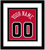 Chicago Name & Number - Red Icon - Double Mat 1