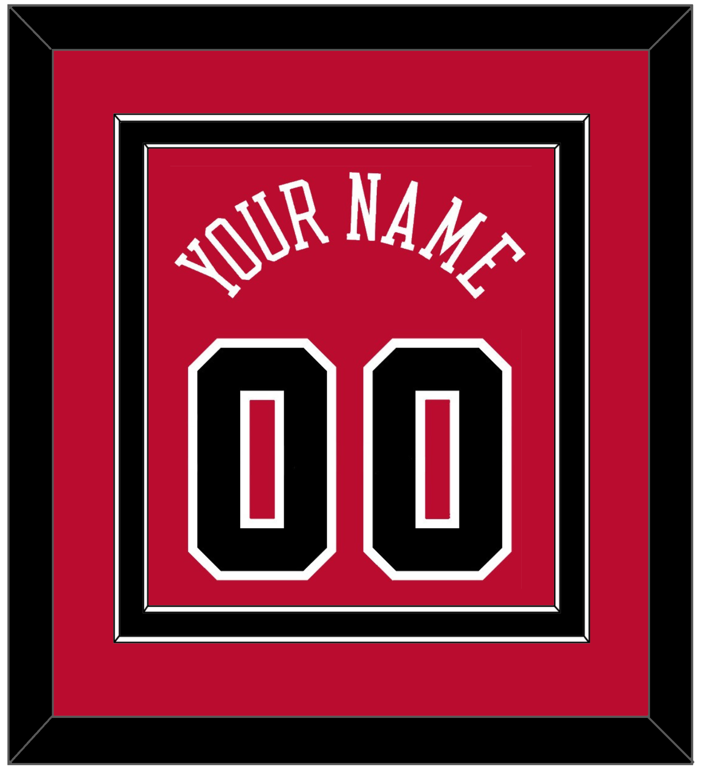 Chicago Name & Number - Red Icon - Signature Tier 2