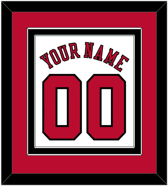 Chicago Name & Number - Home White (1986-2017) - Double Mat 2