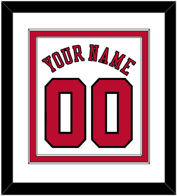 Chicago Name & Number - Home White (1986-2017) - Double Mat 1