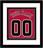 Chicago Name & Number - Road Red (1986-2017) - Double Mat 1