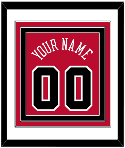 Chicago Name & Number - Red Icon - Premier Tier 1