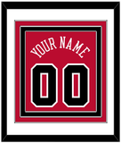 Chicago Name & Number - Red Icon - Triple Mat 1