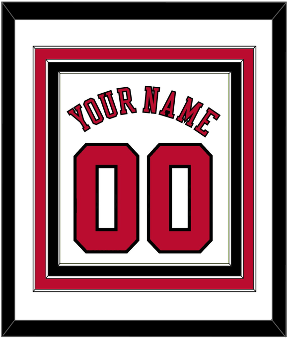 Chicago Name & Number - Home White (1986-2017) - Triple Mat 1