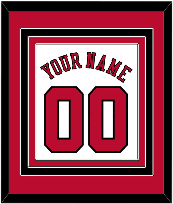 Chicago Name & Number - Home White (1986-2017) - Triple Mat 2