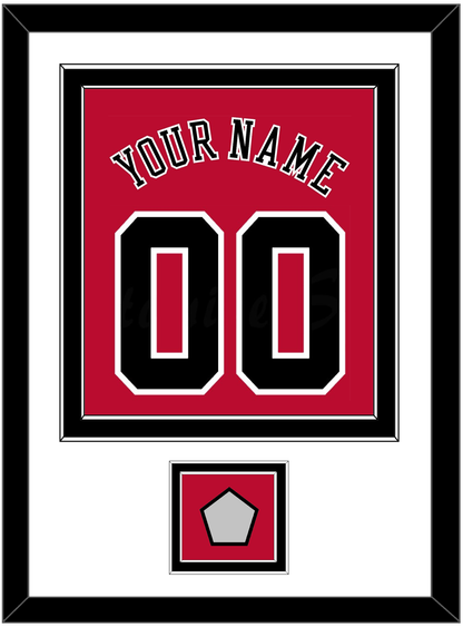 Chicago Name & Number With Finals Patch - Road Red (1986-2017) - Signature Tier 1