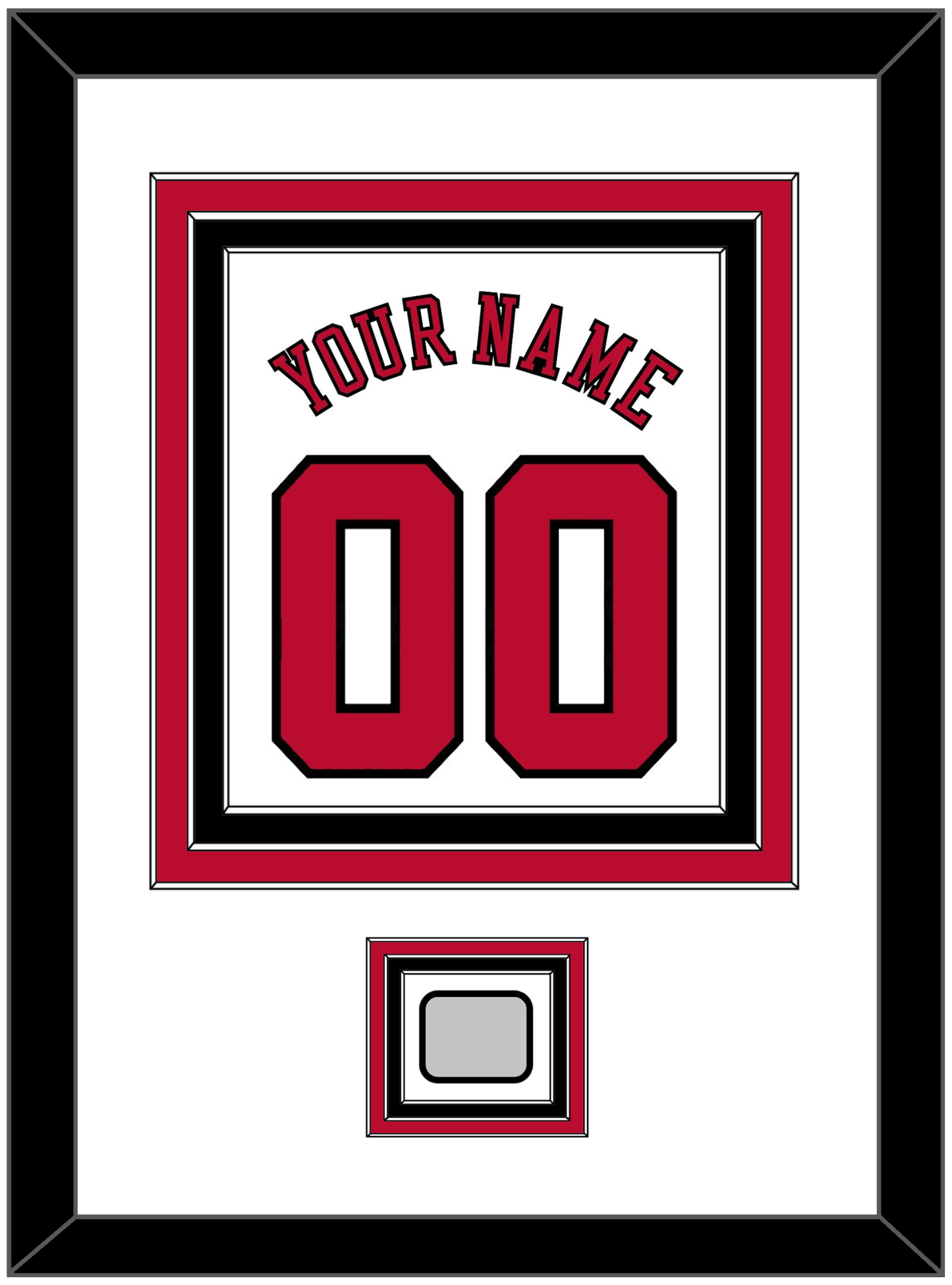 Chicago Name & Number With 2X Champions Patch - Home White (1986-2017) - Premier Tier 1
