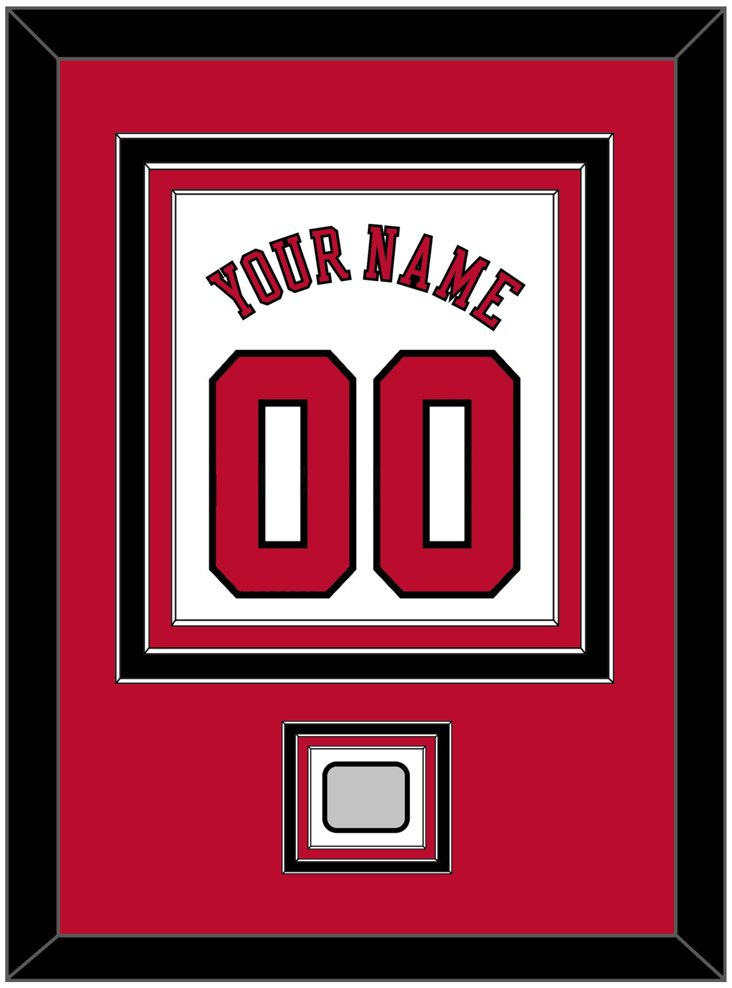 Chicago Name & Number With 6X Champions Patch - Home White (1986-2017) - Premier Tier 2