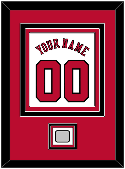 Chicago Name & Number With Champions Patch - Home White (1986-2017) - Premier Tier 2