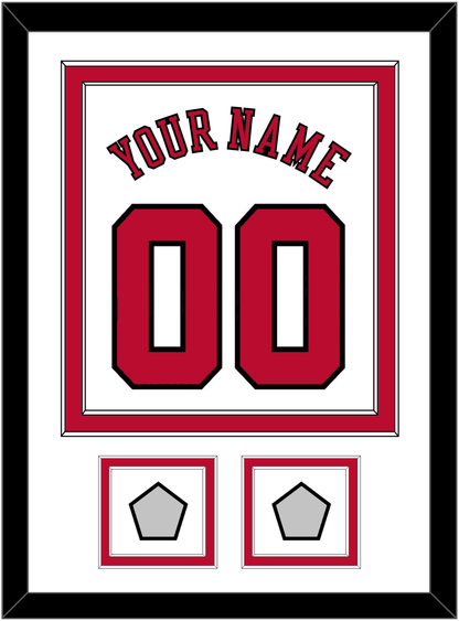 Chicago Name & Number With 2 Finals Patches - Home White (1986-2017) - Signature Tier 1