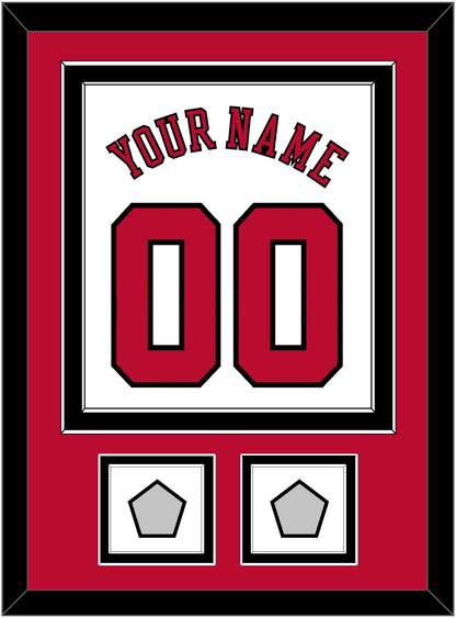 Chicago Name & Number With 2 Finals Patches - Home White (1986-2017) - Signature Tier 2