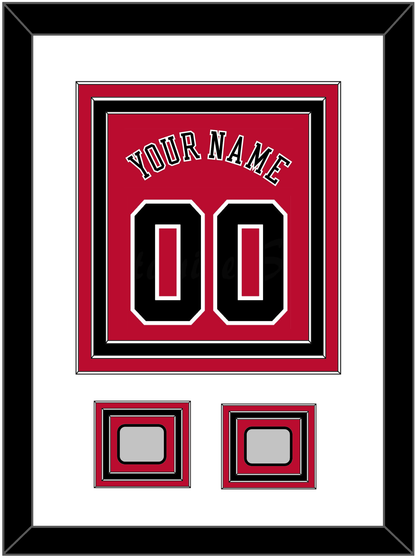 Chicago Name & Number With 2 Finals Patches - Road Red (1986-2017) - Premier Tier 1