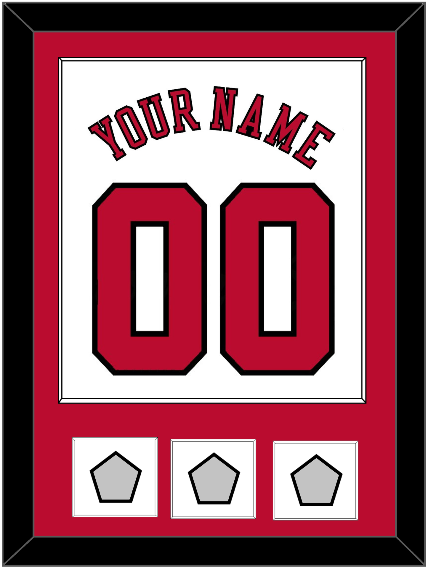 Chicago Name & Number With 3 Finals Patches - Home White (1986-2017) - Essential Tier 1