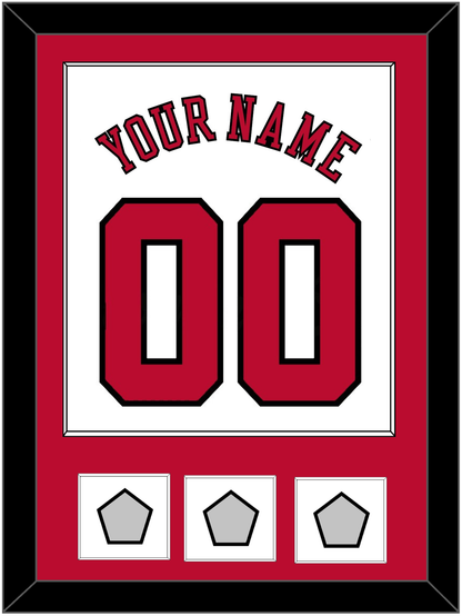 Chicago Name & Number With 3 Finals Patches - Home White (1986-2017) - Essential Tier 1