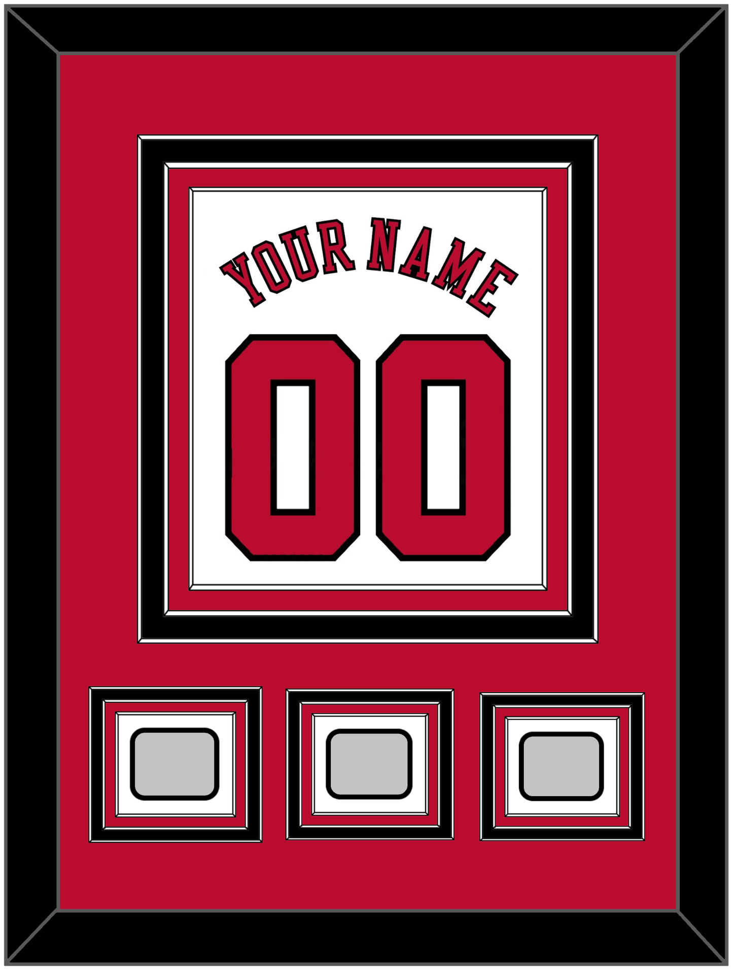 Chicago Name & Number With 3 Finals Patches - Home White (1986-2017) - Premier Tier 2